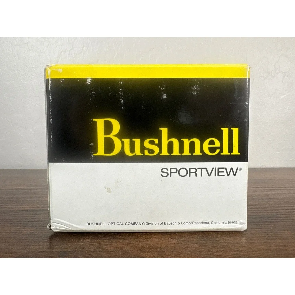 Bushnell Sportview Compact Binoculars Black Grey Vintage with Case and Box